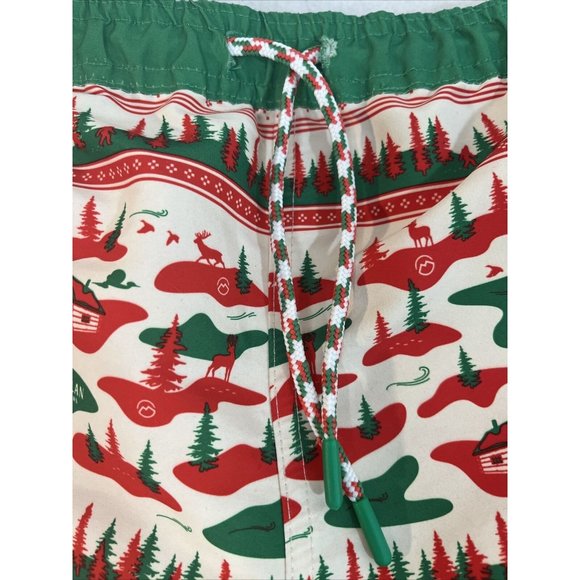 Magellan Christmas Swim Trunks 3X Water Repellent - Picture 2 of 11